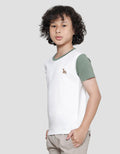 Little M Dino Organik Kaos Lengan Pendek Anak Laki-laki