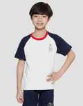 Little M Raglan Dino Kaos Lengan Pendek Anak Laki-Laki