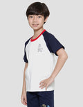 Little M Raglan Dino Kaos Lengan Pendek Anak Laki-Laki