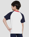 Little M Raglan Dino Kaos Lengan Pendek Anak Laki-Laki