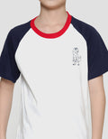 Little M Raglan Dino Kaos Lengan Pendek Anak Laki-Laki