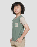 Little M Organik Cotton Kaos Lengan Pendek Anak Laki-laki