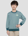Little M Stripes Police Car Sweater Anak Laki-laki