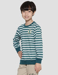 Little M Stripes Police Car Sweater Anak Laki-laki