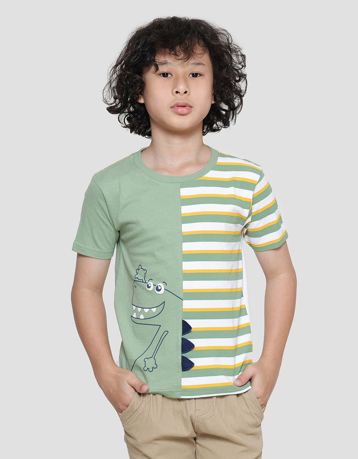 Little M Cut N Sewn Dino Kaos Lengan Pendek Anak Laki-laki