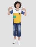 Little M Cut N Sewn Aplikasi Kaos Lengan Pendek Anak Laki-Laki