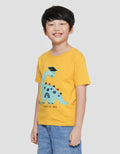 Little M Dino Cart Boys T-Shirt
