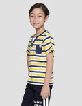 Little M Motif Stripes Kaos Anak Laki-Laki