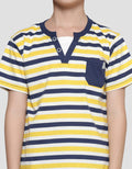 Little M Motif Stripes Kaos Anak Laki-Laki