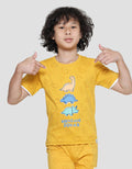 Little M Dino Kaos Lengan Pendek Anak Laki-laki