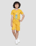 Little M Dino Kaos Lengan Pendek Anak Laki-laki