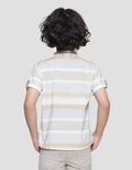 Little M Dobby Stripe Kemeja Anak Laki-laki