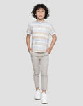 Little M Dobby Stripe Kemeja Anak Laki-laki