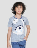 Little M Stripes Boys Short Sleeve T-Shirt Application