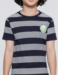 Little M Stripes Fider Boys Short Sleeve T-Shirt