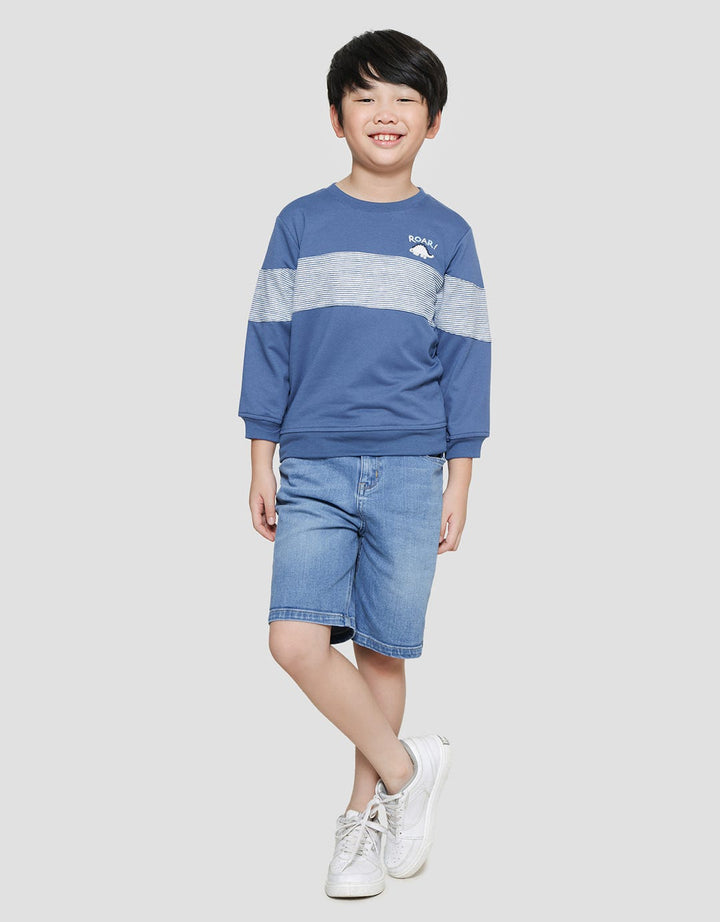 Little M Roar Cut N Sewn Boys Sweater Applique