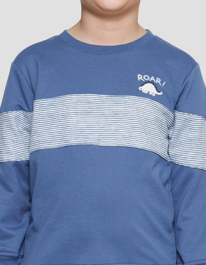 Little M Roar Cut N Sewn Boys Sweater Applique