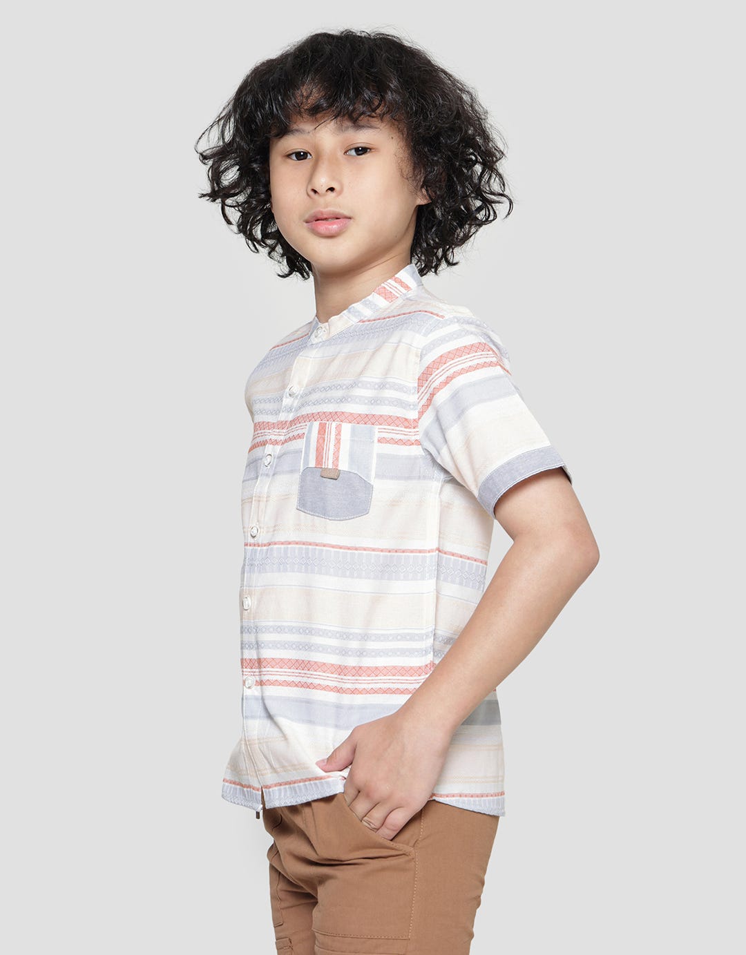 Little M Casual Dobby Short Sleeve Koko for Boys