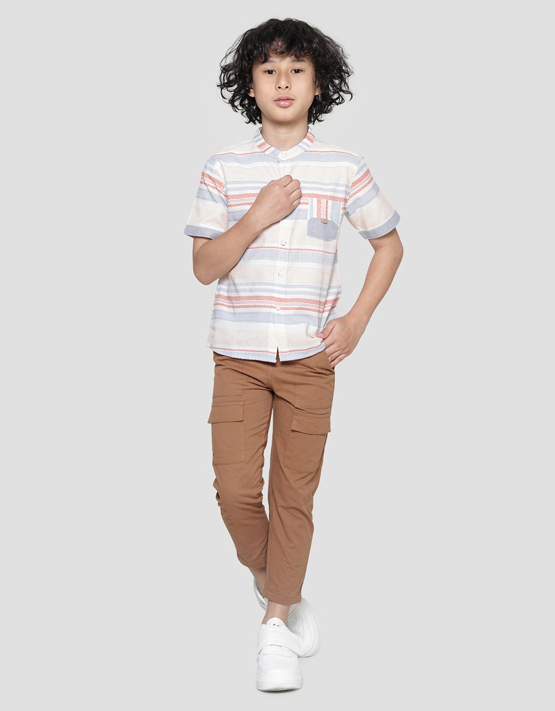 Little M Casual Dobby Short Sleeve Koko for Boys