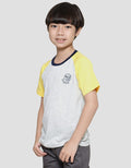 Little M Raglan Dino Boys Short Sleeve T-Shirt