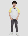Little M Raglan Dino Boys Short Sleeve T-Shirt