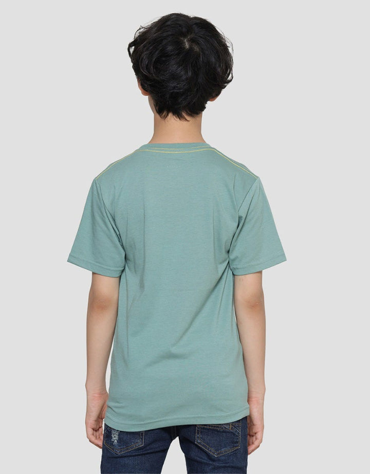 Nevada Print Feeling Lucky Kaos Lengan Pendek Anak Laki-Laki