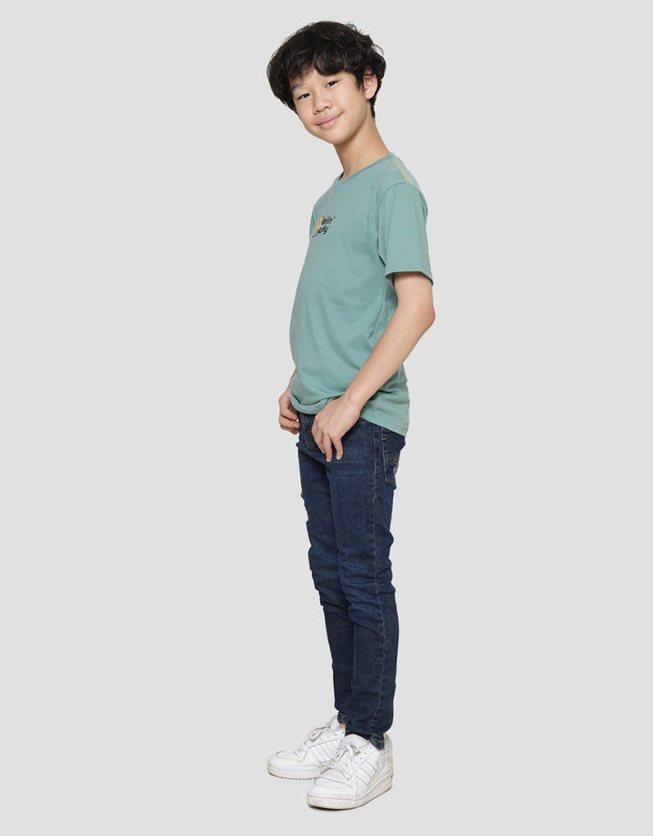 Nevada Print Feeling Lucky Kaos Lengan Pendek Anak Laki-Laki