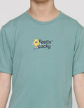Nevada Print Feeling Lucky Kaos Lengan Pendek Anak Laki-Laki