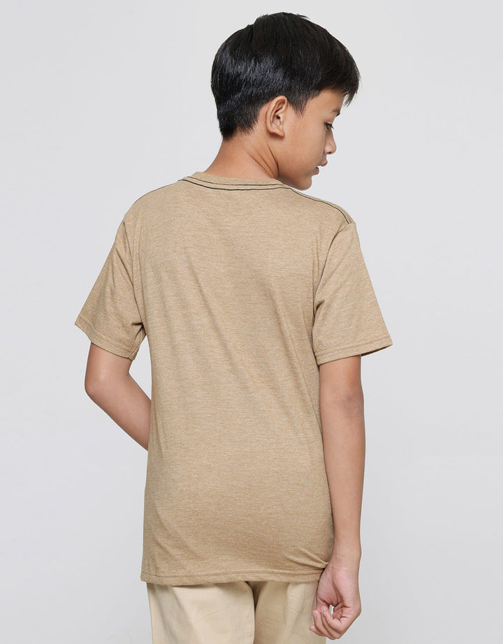 Nevada Print Square Abstract Kaos Lengan Pendek Anak Laki-Laki