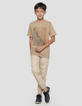 Nevada Print Square Abstract Kaos Lengan Pendek Anak Laki-Laki