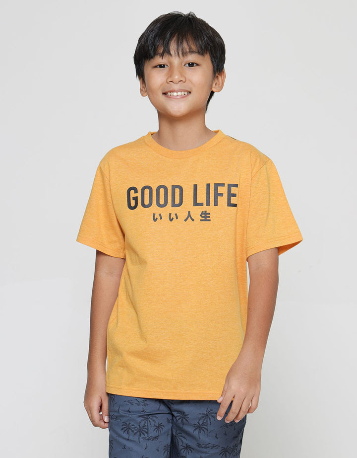 Nevada Boys Short Sleeve T-shirt Print Goodlife Japan