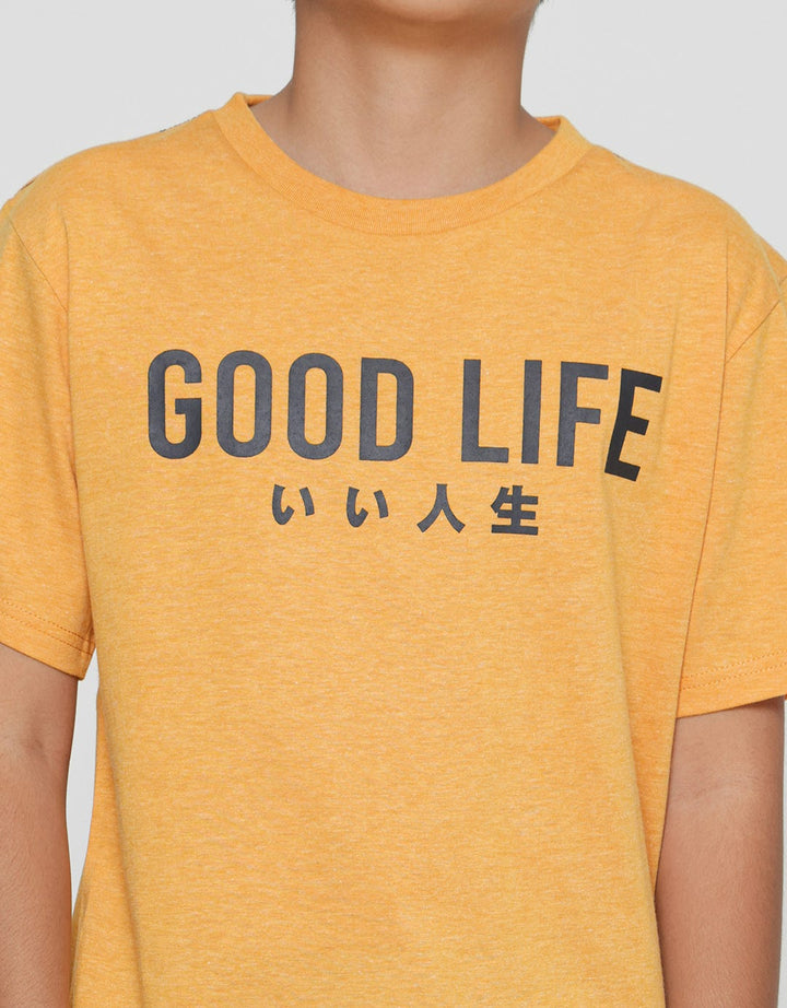 Nevada Boys Short Sleeve T-shirt Print Goodlife Japan