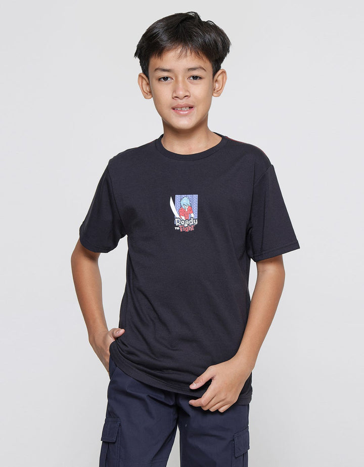 Nevada Print Logo Anime Boys Short Sleeve T-Shirt