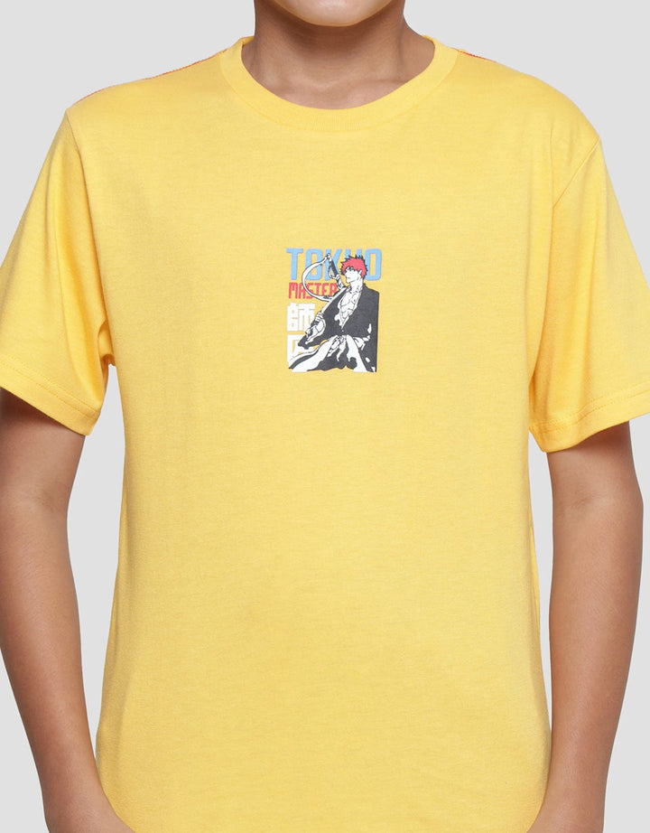 Nevada Kaos Lengan Pendek Print Logo Anime Anak Laki-laki