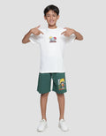 Nevada Kaos Lengan Pendek Print Logo Chibby Anime Anak Laki-laki