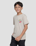 Nevada Kaos Lengan Pendek Print Logo Chibby Anime Anak Laki-laki