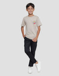Nevada Kaos Lengan Pendek Print Logo Chibby Anime Anak Laki-laki