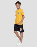 Nevada Kaos Lengan Pendek Print Logo Chibby Anime Anak Laki-laki