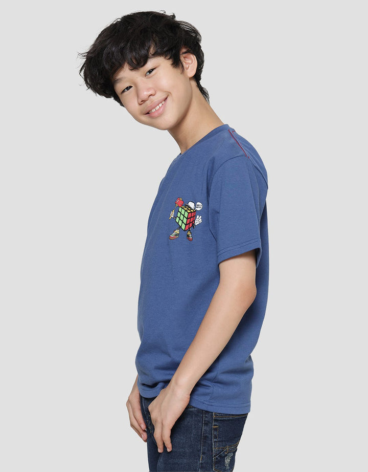 Nevada Print Rubic Game Kaos Lengan Pendek Anak Laki-Laki