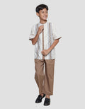 Aero Salur Print Tengah Baju Muslim Set Anak Laki-Laki