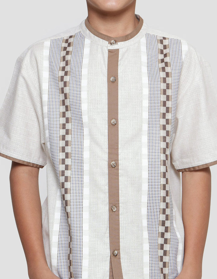 Aero Salur Print Tengah Baju Muslim Set Anak Laki-Laki