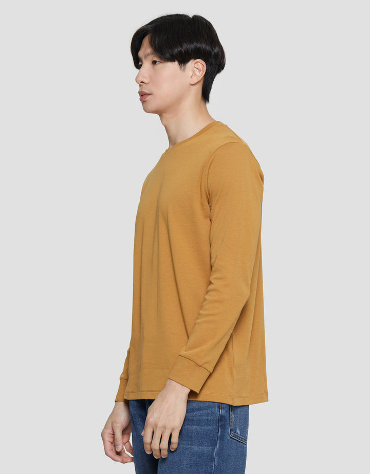 Suko Round Neck Soft Touch Round Collar Men's Long Sleeve T-Shirt