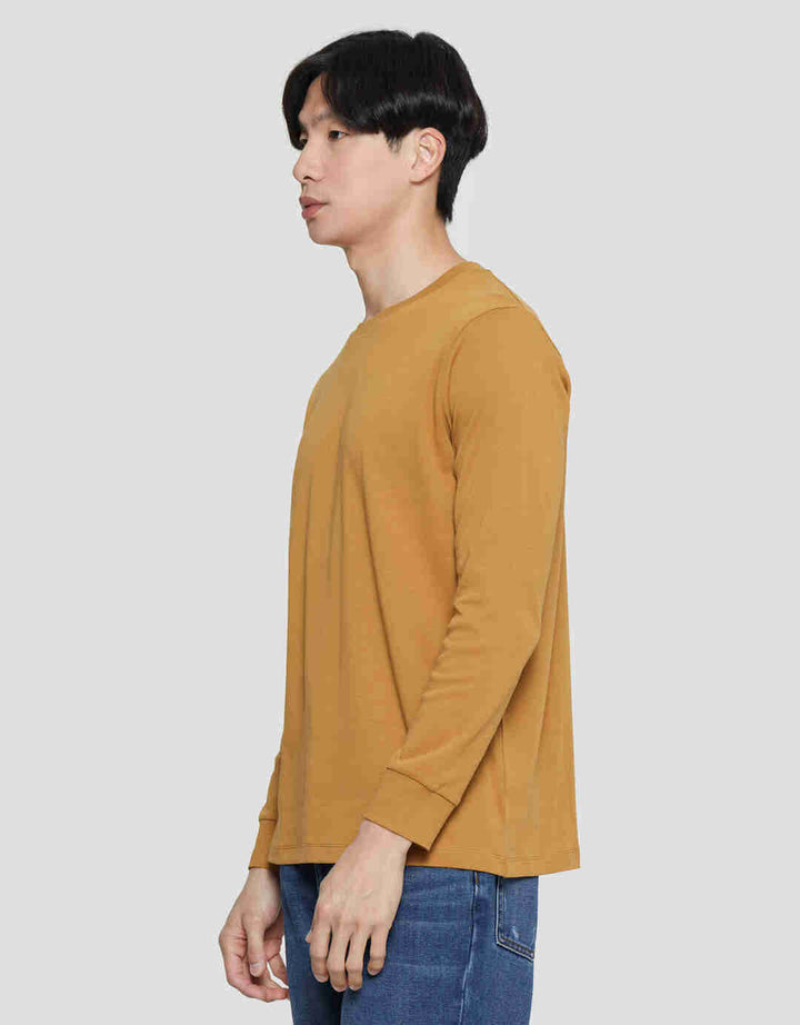 Suko Round Neck Soft Touch Round Collar Men's Long Sleeve T-Shirt