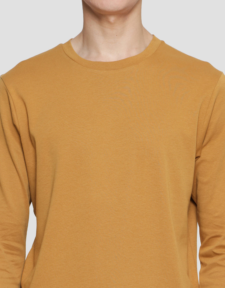 Suko Round Neck Soft Touch Round Collar Men's Long Sleeve T-Shirt