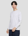 Suko Round Neck Soft Touch Round Collar Men's Long Sleeve T-Shirt