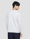 Suko Round Neck Soft Touch Kerah Bulat Lengan Panjang Kaos Pria