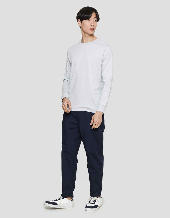 Suko Round Neck Soft Touch Round Collar Men's Long Sleeve T-Shirt