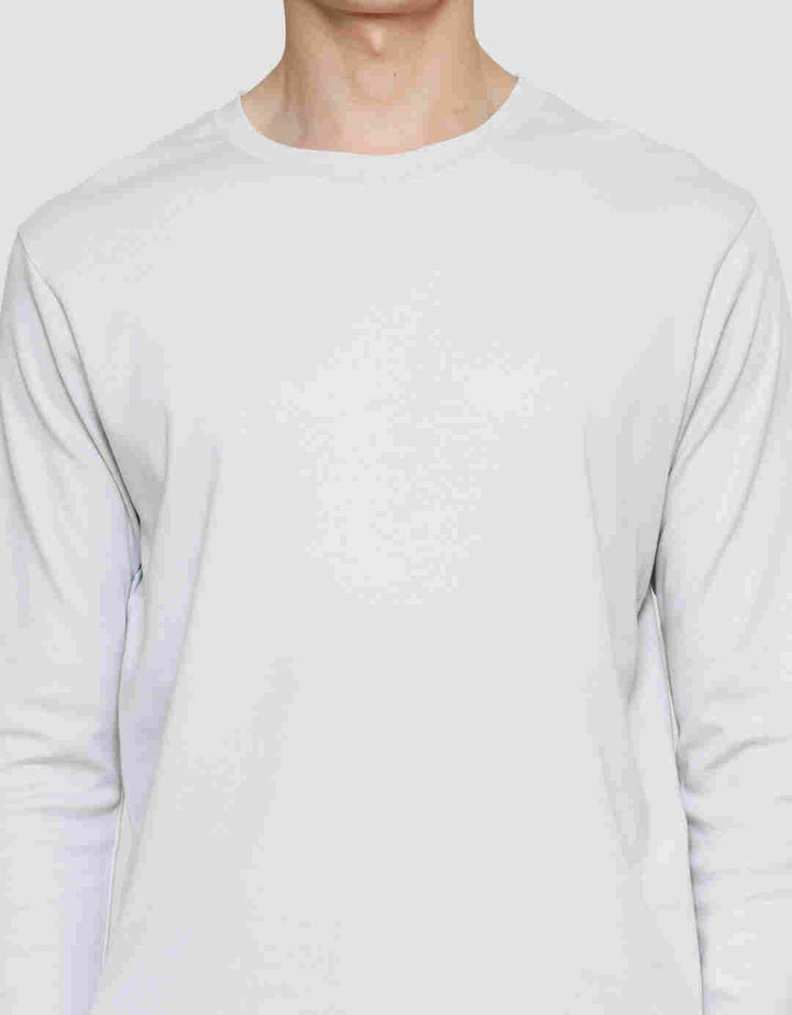 Suko Round Neck Soft Touch Round Collar Men's Long Sleeve T-Shirt
