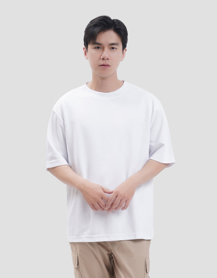 SUKO QUICK DRY KERAH BULAT LENGAN PENDEK KAOS OVERSIZE PRIA