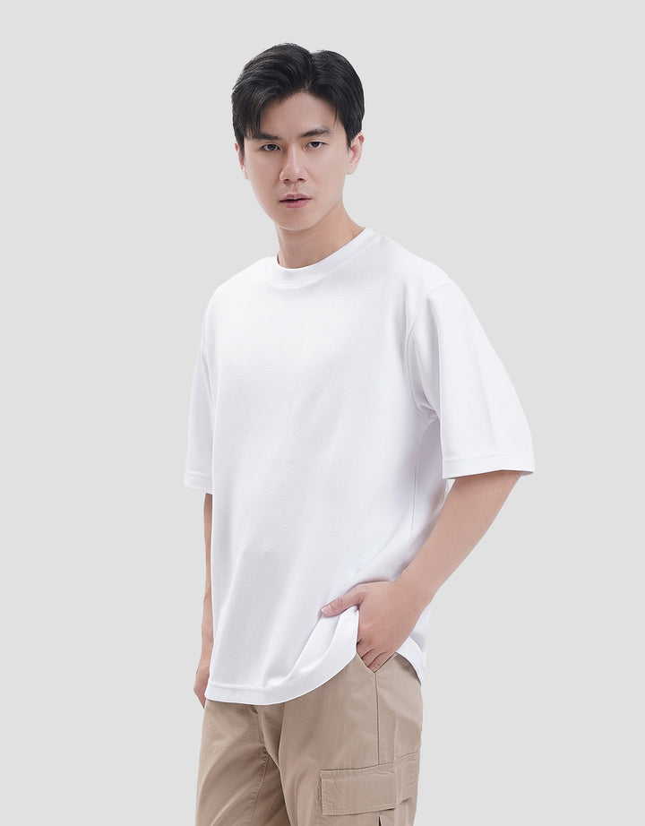 SUKO QUICK DRY KERAH BULAT LENGAN PENDEK KAOS OVERSIZE PRIA
